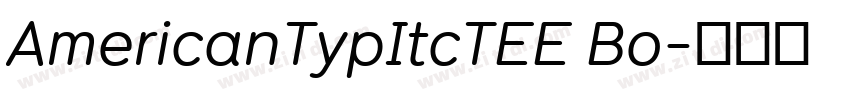 AmericanTypItcTEE Bo字体转换